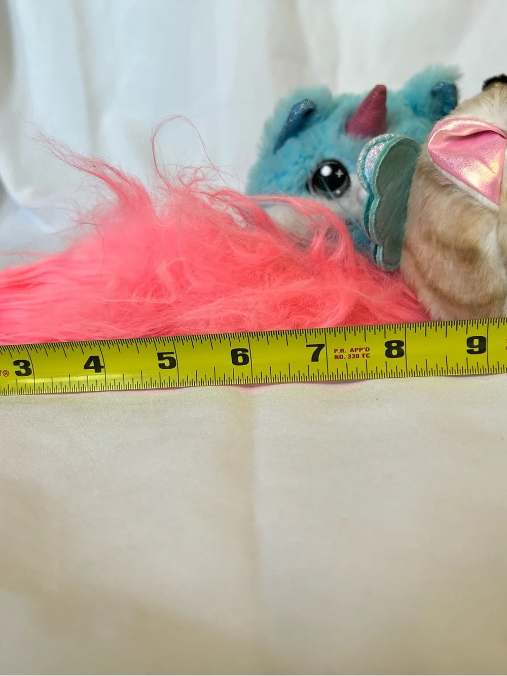 Set of  3 Rainbocorn Kittycorn & 1 bunnycorn miniature stuffed animals